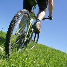 Bicycling at an easy pace for 18 minutes will burn approximately 100 calories.